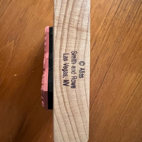 ROSE BORDER ALIAS SMITH ROWE RUBBER STAMP WOOD MOUNTED - Picture 6 of 6